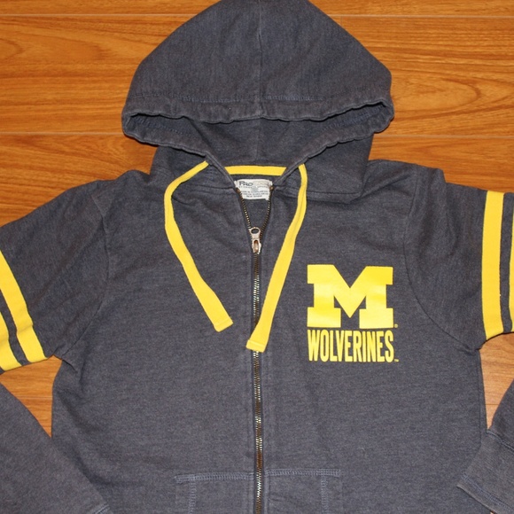 U of Michigan Gray Zip-up Hoodie - Picture 1 of 6
